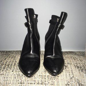 Aquatalia Vera Gomma Black Leather Boots